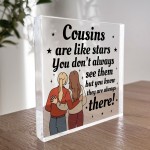 Cousin Gift For Birthday Christmas Cousin Plaque Novelty Gifts