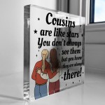 Cousin Gift For Birthday Christmas Cousin Plaque Novelty Gifts