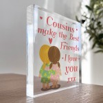 Cousin Gifts For Christmas Birthday Acrylic Block Best Friend