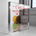 Cousin Gifts For Christmas Birthday Acrylic Block Best Friend