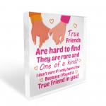 Friendship Acrylic Plaque Gift For Best Friend Bestie Gifts