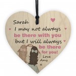 Personalised Friendship Sign Wooden Heart Friendship Gift