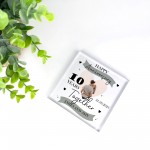 10th Wedding Anniversary Gift Personalised Photo Block Husband