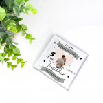 5th Anniversary Gift Personalised Photo Block Husband