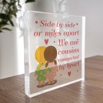 Cousin Gift Special Gift For Cousin Birthday Christmas Block