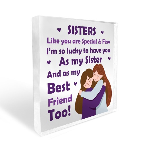 Sister Gifts Thank You Gift For Sister Her Best Friend Plaque