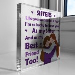 Sister Gifts Thank You Gift For Sister Her Best Friend Plaque