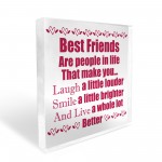 Best Friend Gifts For Christmas Acrylic Plaque Friendship Gifts