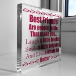 Best Friend Gifts For Christmas Acrylic Plaque Friendship Gifts