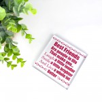 Best Friend Gifts For Christmas Acrylic Plaque Friendship Gifts