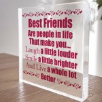 Best Friend Gifts For Christmas Acrylic Plaque Friendship Gifts