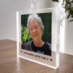 Dad Mum Nan Grandad Memorial Gift Personalised Photo Block