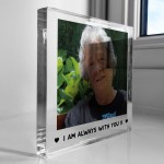 Dad Mum Nan Grandad Memorial Gift Personalised Photo Block