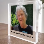 Dad Mum Nan Grandad Memorial Gift Personalised Photo Block