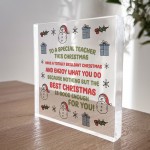 Teacher Gifts For Christmas Special Teacher Plaque Thank you