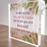 Auntie Gifts From Niece Nephew Best Auntie Gifts Acrylic Block