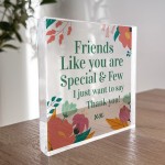 Friendship Plaque Gifts For Friend Acrylic Best Friend Plaque