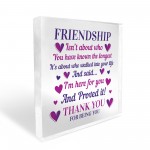 Friendship Plaque Best Friends Gifts Women Friendship Gifts