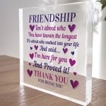 Friendship Plaque Best Friends Gifts Women Friendship Gifts