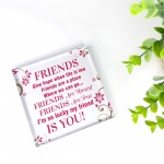 Friend Gift For Christmas Best Friend Friendship Plaque