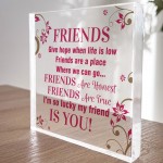 Friend Gift For Christmas Best Friend Friendship Plaque