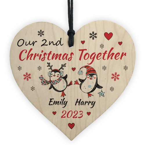 Our 2nd Christmas Together Decoration Personalised Couple Gift