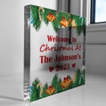 Personalised Christmas Decoration Acrylic Block Ornament