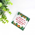 Personalised Christmas Decoration Acrylic Block Ornament