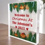 Personalised Christmas Decoration Acrylic Block Ornament