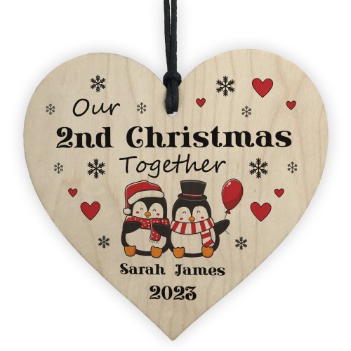 Personalised Our 2nd Christmas Together Decoration Couple Gift