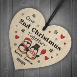 Personalised Our 2nd Christmas Together Decoration Couple Gift