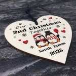 Personalised Our 2nd Christmas Together Decoration Couple Gift