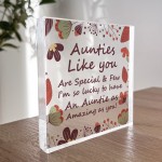 Auntie Gifts From Nephew Niece Acrylic Block Special Auntie Gift