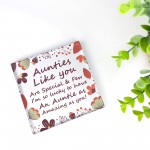 Auntie Gifts From Nephew Niece Acrylic Block Special Auntie Gift