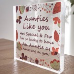 Auntie Gifts From Nephew Niece Acrylic Block Special Auntie Gift