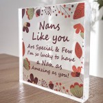 Nan Gifts From Granddaughter Grandson Acrylic Block Special Nan