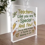 Teacher Gifts Acrylic Block Thank You Gift For Teacher Leaving