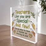 Teacher Gifts Acrylic Block Thank You Gift For Teacher Leaving