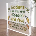 Teacher Gifts Acrylic Block Thank You Gift For Teacher Leaving