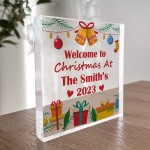 Personalised Christmas Decoration Welcome Christmas Ornament