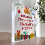 Personalised Christmas Decoration Welcome Christmas Ornament