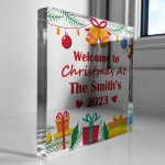 Personalised Christmas Decoration Welcome Christmas Ornament