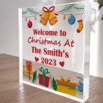 Personalised Christmas Decoration Welcome Christmas Ornament