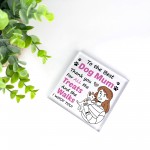 Mum Gift From Dog For Birthday Christmas Acrylic Block Dog Mum