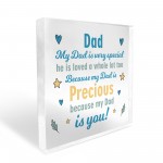 Dad Gifts For Birthday Christmas Acrylic Block Dad Gifts