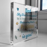 Dad Gifts For Birthday Christmas Acrylic Block Dad Gifts