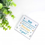 Dad Gifts For Birthday Christmas Acrylic Block Dad Gifts