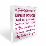 Best Friend Inspirational Gift For Friend Friendship Plaque