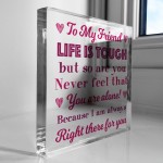 Best Friend Inspirational Gift For Friend Friendship Plaque