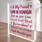 Best Friend Inspirational Gift For Friend Friendship Plaque